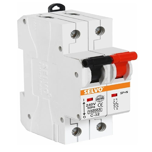 Selvo C-32A Single Pole Neutral MCB