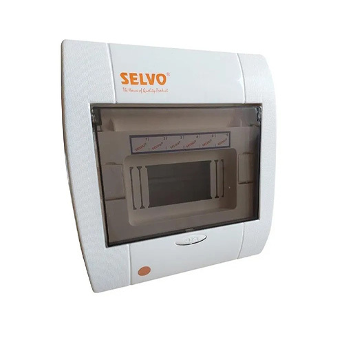 Selvo 6 Way SPN White Line Distribution Board