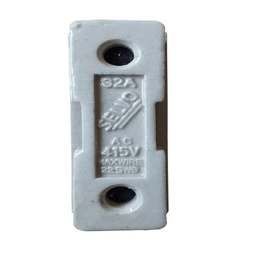 White Selvo 32 Amp 415 Volts Porcelain Fuse Unit