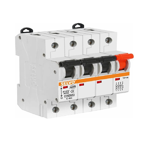 Selvo C-63A Three Pole Neutral MCB