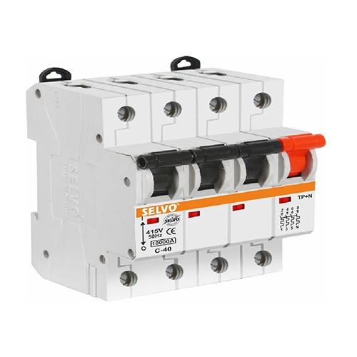 Selvo C-40A Three Pole Neutral MCB