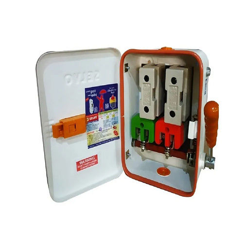 White Selvo 32 Amps 240 Volts Double Pole Rewireable Switch Fuse Units