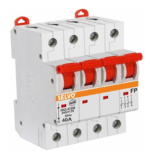 Selvo 40A Four Pole Isolator