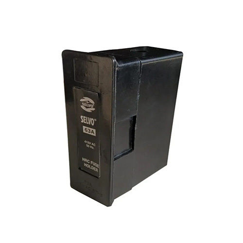 Black Selvo 63A Hrc Fuse Holder