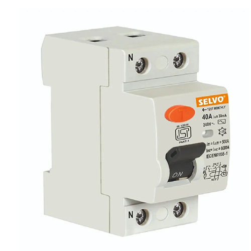 Selvo 40A Double Pole RCCB