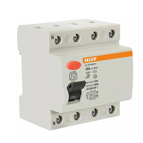 Selvo 40A Four Pole RCCB