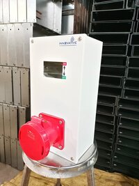 63 Amp Pvc Socket Box - Color: Grey