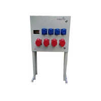 Metal Powder Coated Multi Socket Box - Customized Frequency, Simense Grey Color | Industrial Usage, Durable Surface Treatment