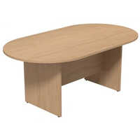 Oval Shape Office Meeting Table - Color: Brown