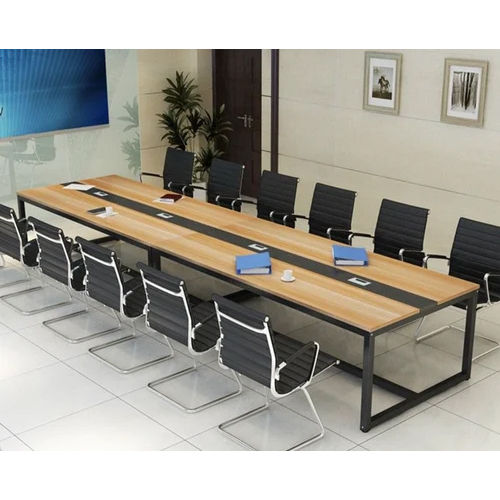 Brown Wooden Office Conference Table