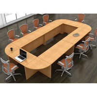 Modern Office Conference Table - Color: Brown