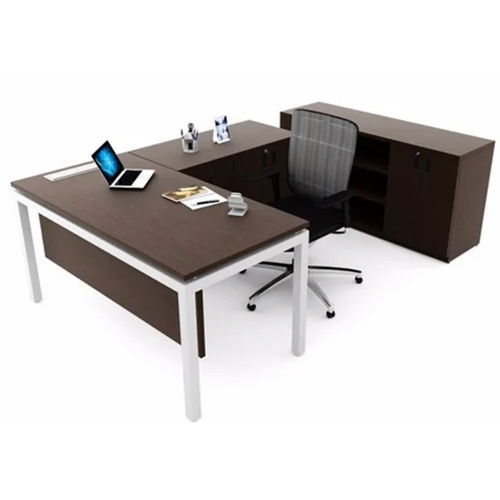 Brown Modular Office Table