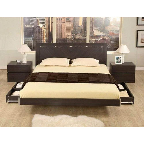 Wooden Bed Room Set - Color: Black