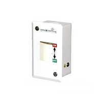 Mcb Box - Mild Steel Rectangular Design, White Powder Coated Finish | 2 Way Connection For Electric Fittings