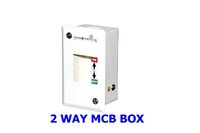 4 Way Mcb Box - Mild Steel, Rectangular Shape, White Color | Powder Coated Finish, Technical Connection Type Included
