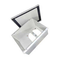 Metal Terminal Box - Aluminum, Standard Dimension, White Color, Dust Proof, Powder Coated Finish, Customised for 15 x 25 HP Motor Applications
