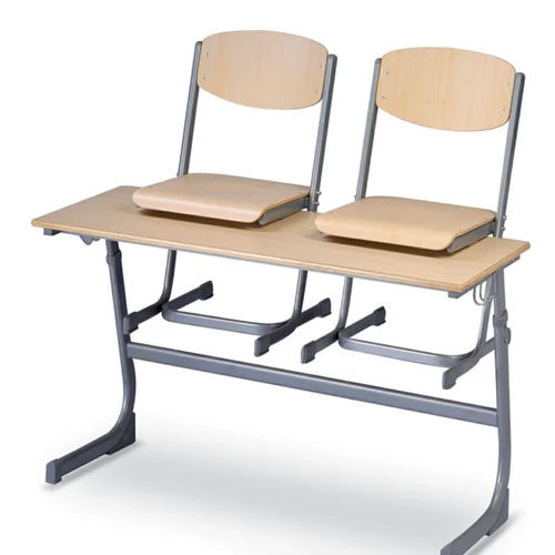 Senior Classroom Desk With Chair - Color: Cream