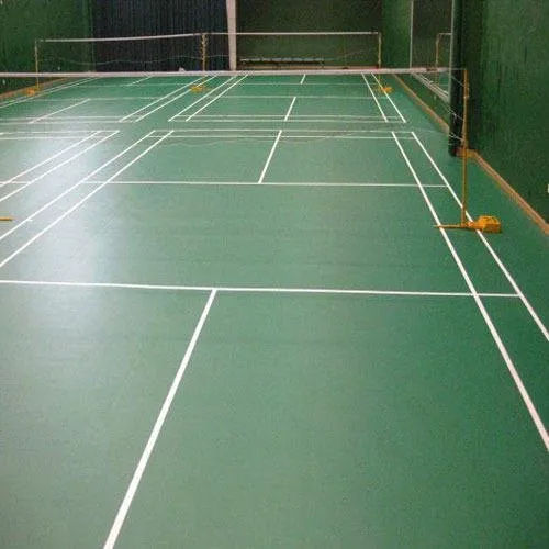 Green Pvc Sports Flooring