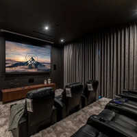 Home Theater Carpet - Polyester Material, 4mtr Size, Square Shape | Anti-slip, Easy To Clean, Modern Design