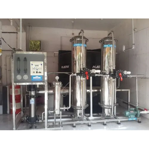 Semi Automatic Stainless Steel Ro Plus Uv Plant