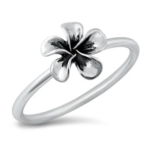 925 Sterling Silver Attractive Handcrafted Flower Plain Silver Ring