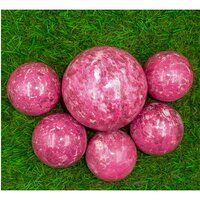 Thulite Gemstone Sphere Crystal Balls