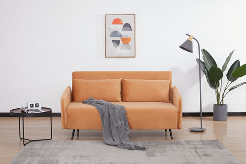 Pulse Sofa Cum Bed in Peach Colour