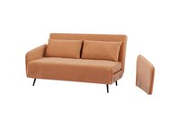 Pulse Sofa Cum Bed in Peach Colour