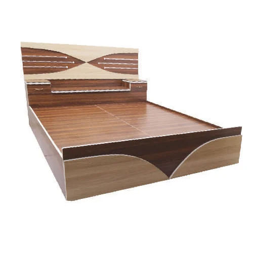 Brown Sheesham Wood Designer Bed