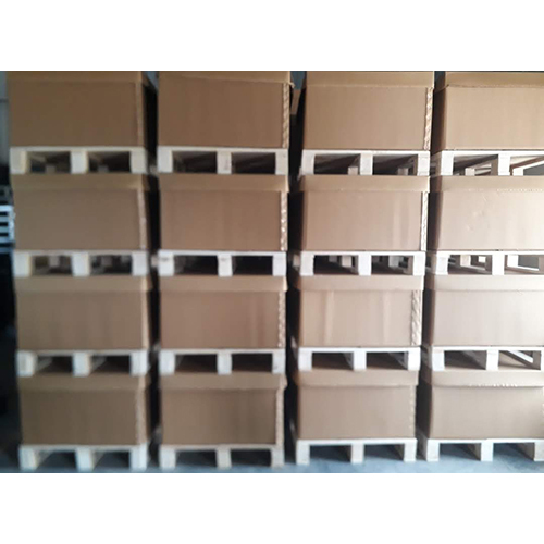 Wood Corrugated Box With Wooden Pallet