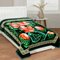 Floral Printed Woolen Blanket