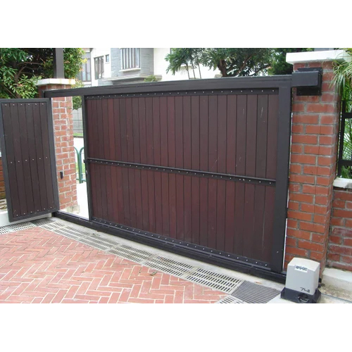 Automatic Mild Steel Sliding Gates Size: As Per Requirement