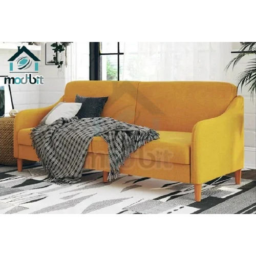 3 X 6ft Yellow Sofa Cum Bed