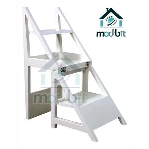 PU Rejig White Chair Ladder