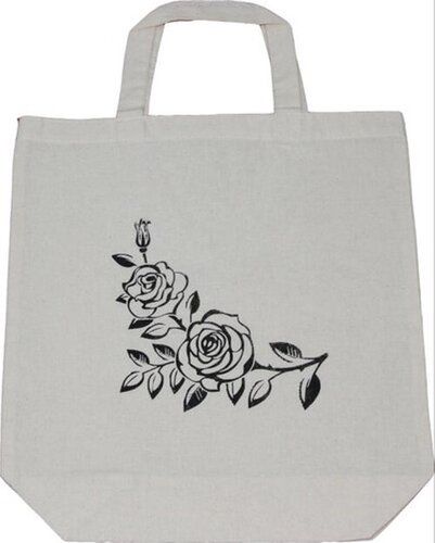 Natural Rose Printed Cotton Bags