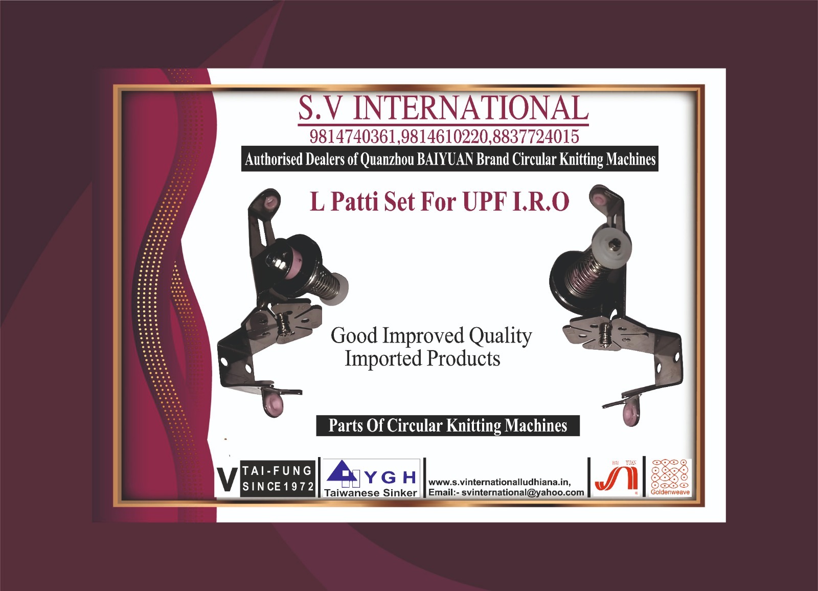 L Patti Set For UPF I.R.O