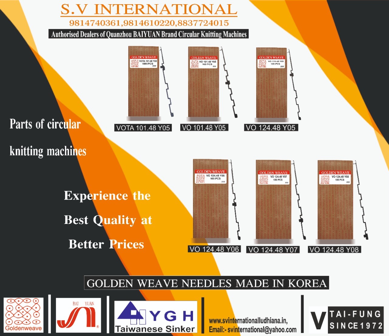 VO-VOTA 101.48 -Y05 - VO124.48-Y05-6-7-8 - Golden Weave Brand
