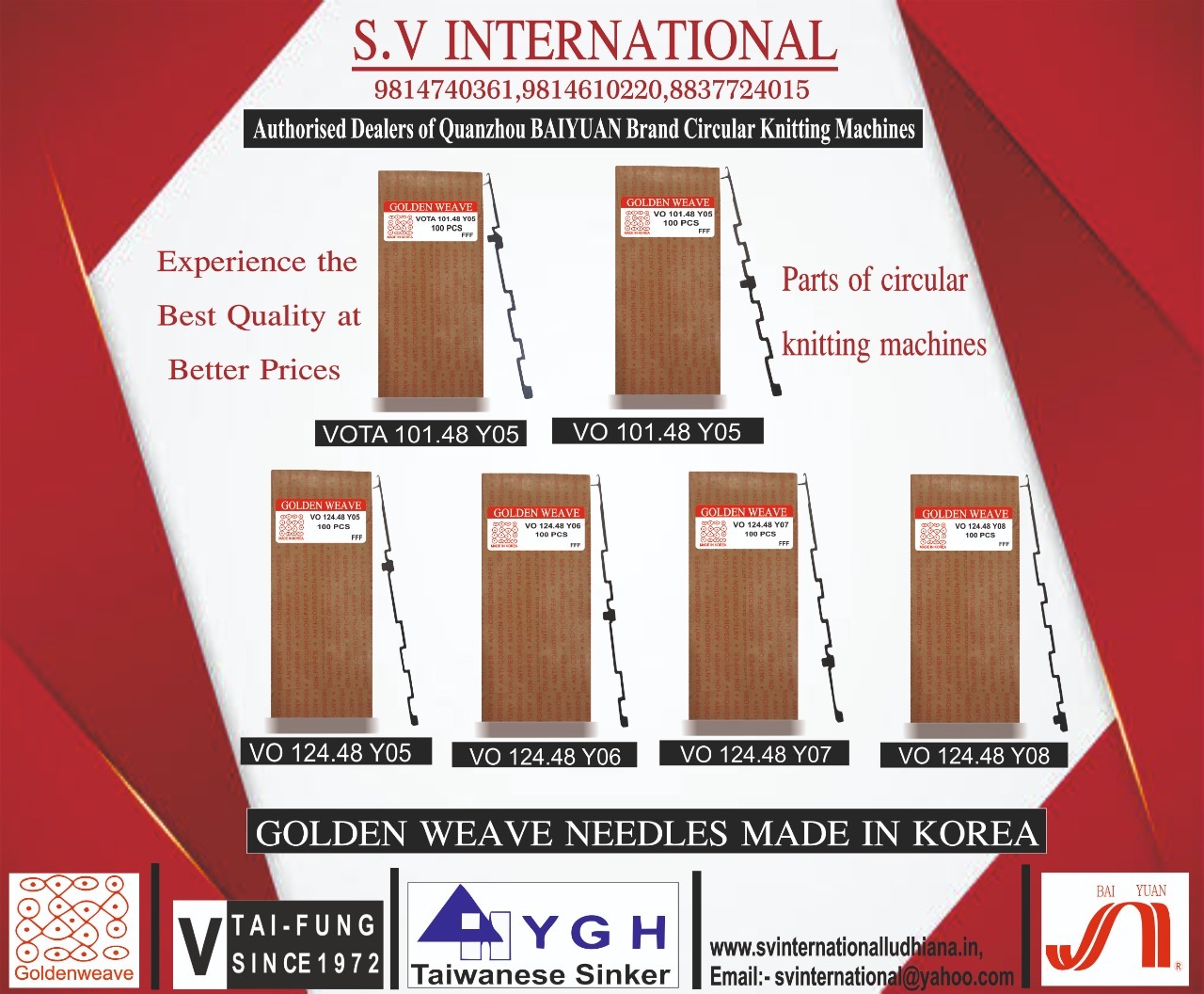 VO-VOTA 101.48 -Y05 - VO124.48-Y05-6-7-8 - Golden Weave Brand