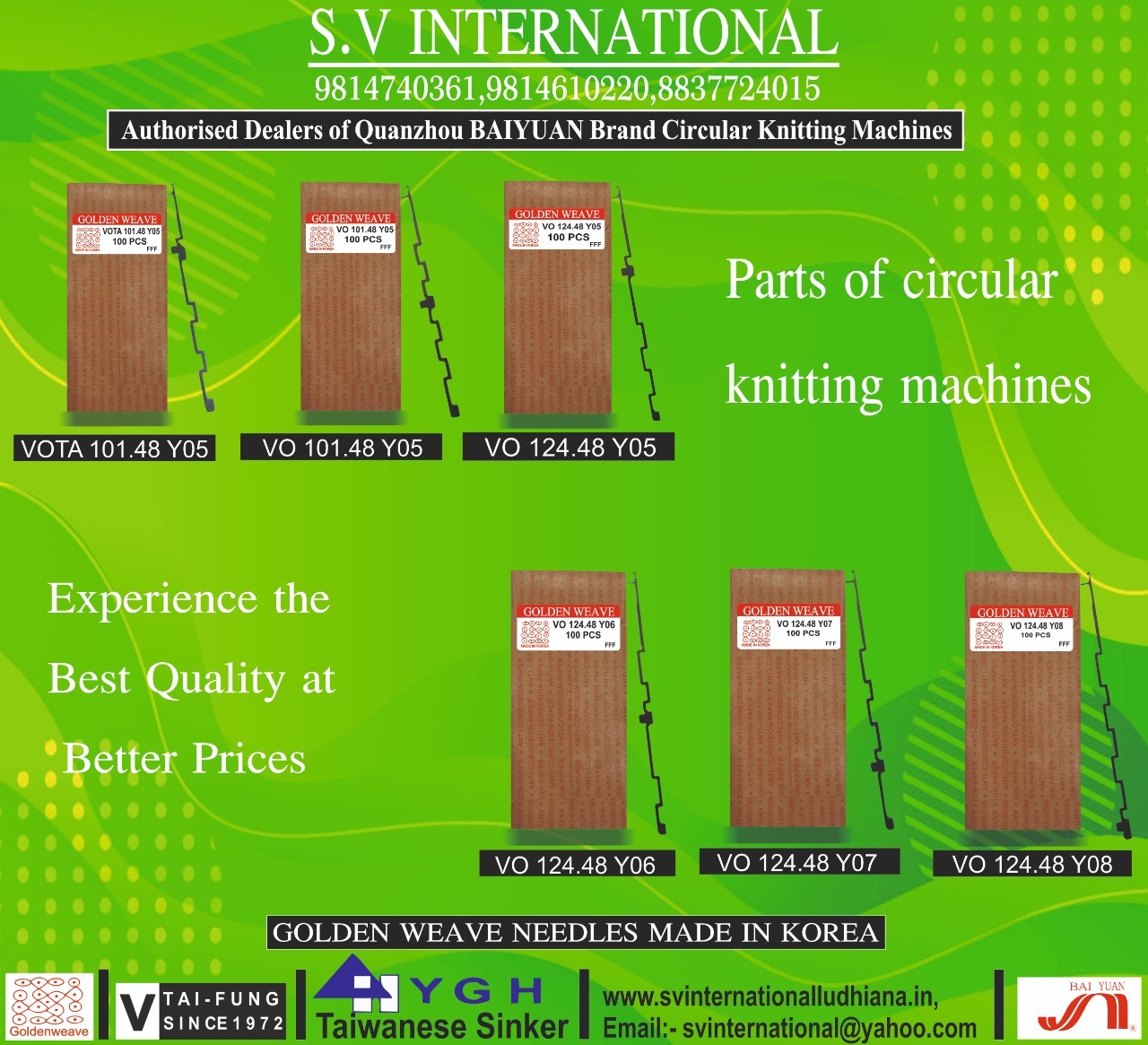 VO-VOTA 101.48 -Y05 - VO124.48-Y05-6-7-8 - Golden Weave Brand