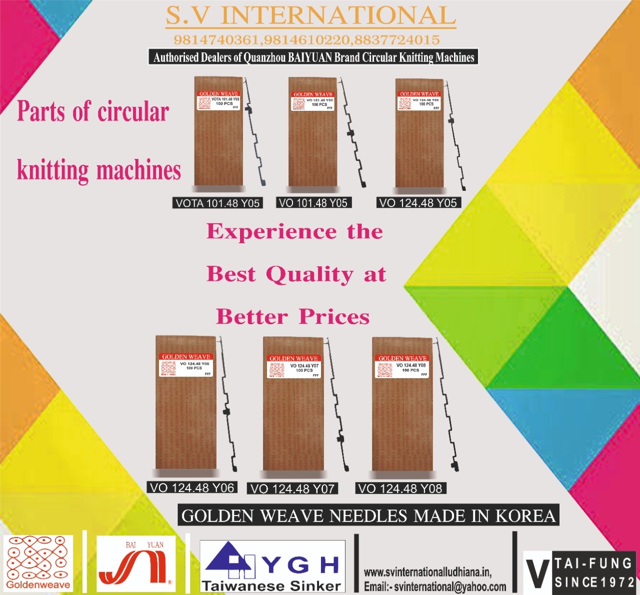 VO-VOTA 101.48 -Y05 - VO124.48-Y05-6-7-8 - Golden Weave Brand