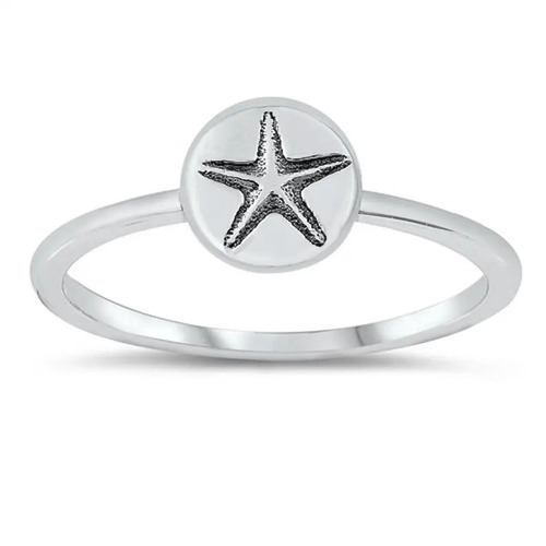 925 Sterling Silver Beautiful Handcrafted Star Silver Plain Ring