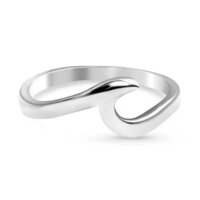 925 Sterling Silver Handmade Beautiful Tiny Wave Band Statement Silver Ring