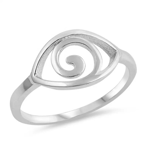 925 Sterling Silver Attractive Handmade Eye Silver Plain Ring