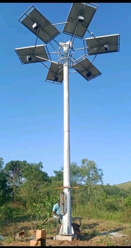 Solar High Mast Octagonal Pole