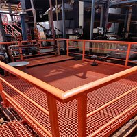 Yellow Frp Moulded Grating For Platform