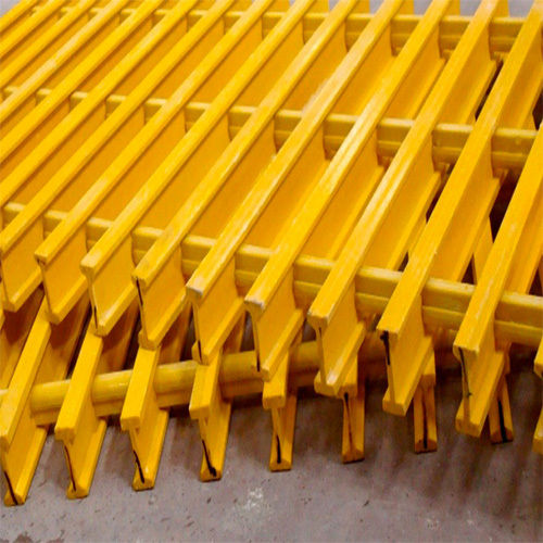 Yellow And Grey FRP Moulded Gratings