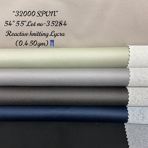 54 x 55 Inch Spun Reactive Knitting Lycra Pant Fabric - 100% Cotton, Washable | Available in Various Colors, Suitable for All Seasons