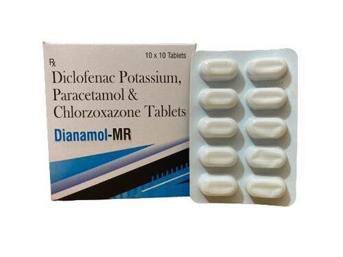 Diaclofenac paracetamol and chlorzoxazone tablets