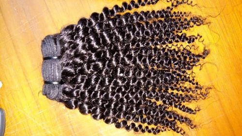 Natural Black Colour Deep Curly Hair