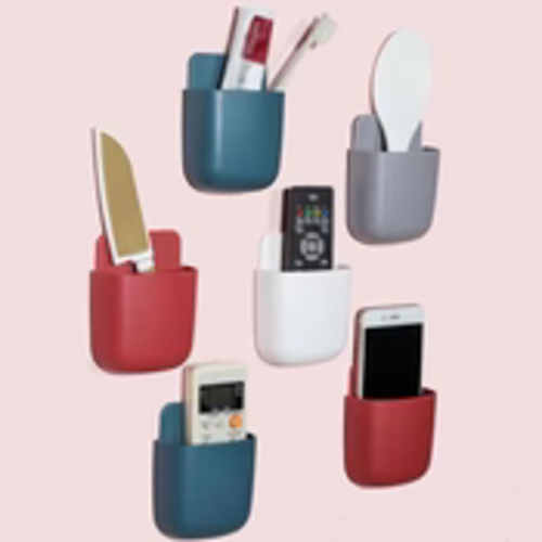 WALL MOUNTED STORAGE BOX REMOTE STORAGE ORGANIZER CASE (MULTICOLOUR)